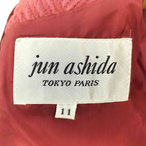 ジュンアシダ jun ashida シルク ウール ノーカラー トップス タイトスカート セットアップ レディース 11