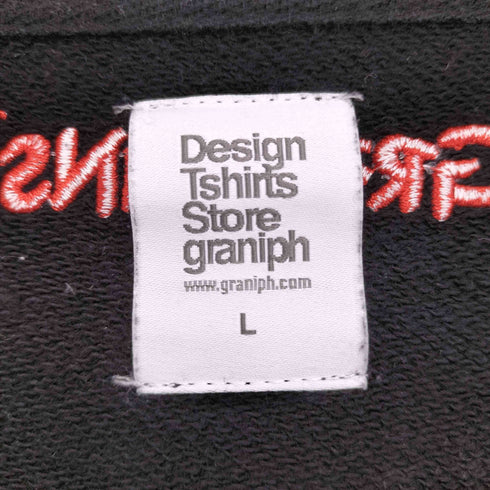デザインティーシャツストアグラニフ Design Tshirts Store graniph キャラクター刺繍 クルーネックスウェット レディース import:L