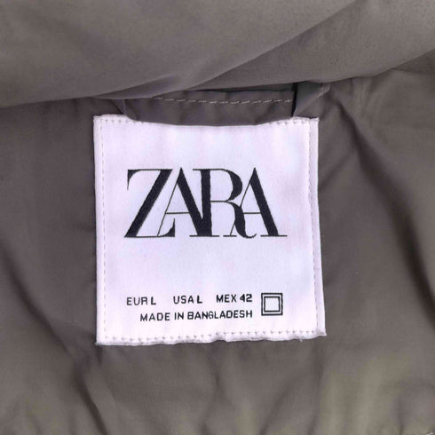 ザラ ZARA スタンドカラー ダウンジャケット メンズ import:L