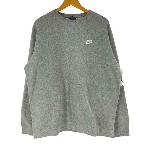 ナイキ NIKE ワンポイントロゴ刺繍 クルーネック スウェット メンズ import:XL