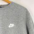 ナイキ NIKE ワンポイントロゴ刺繍 クルーネック スウェット メンズ import:XL