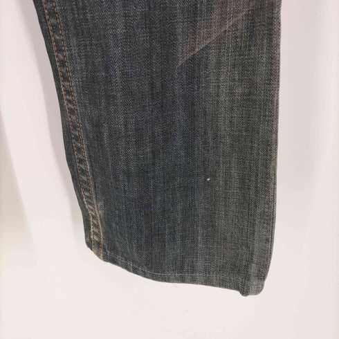 リーバイス Levis スターパッチ 日本製 ローライズ エイジング ストレートデニムパンツ/Y2K レディース US:28-29