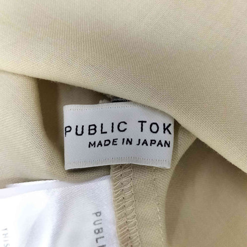 パブリックトウキョウ PUBLIC TOKYO 24ss ドライトロフロントジップシャツ レディース JPN:2