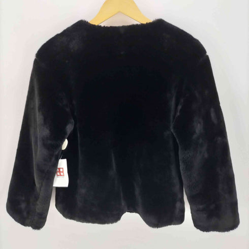 オオトロ OHOTORO ノーカラー フェイクファー ジャケット レディース