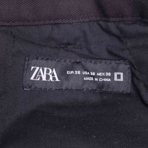 ザラ ZARA 2タック ワイドスラックスパンツ メンズ FR:36-38