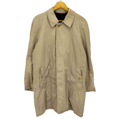バーバリーズ BURBERRYS 80-90S MADE IN ENGLAND ライナー付 裏地ノバチェック 比翼 ステンカラーコート メンズ
