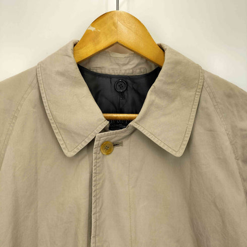 バーバリーズ BURBERRYS 80-90S MADE IN ENGLAND ライナー付 裏地ノバチェック 比翼 ステンカラーコート メンズ