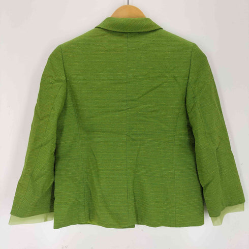 マックスマーラ MAX MARA MADE IN ITALY 白タグ ツイード テーラードジャケット レディース J 38