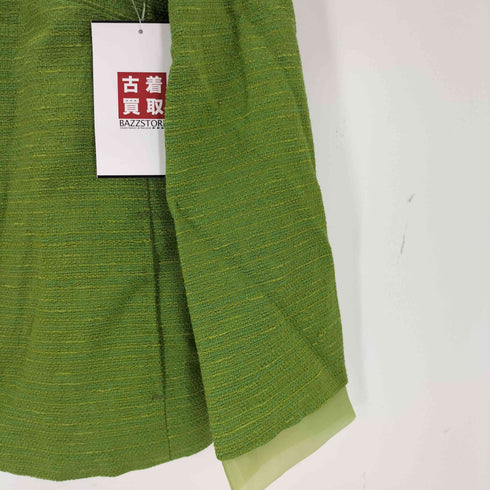 マックスマーラ MAX MARA MADE IN ITALY 白タグ ツイード テーラードジャケット レディース J 38