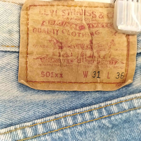 リーバイス Levis 90s 501XX バレンシア工場製 ボタンフライデニムパンツ ボタン裏555刻印 メンズ W31L36