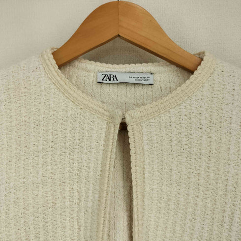 ザラ ZARA ツイードカーディガン レディース import:M