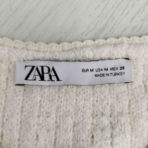 ザラ ZARA ツイードカーディガン レディース import:M