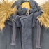 アバクロンビーアンドフィッチ Abercrombie & Fitch 比翼ボタン ジップインジップ フーデッド ファージャケット メンズ import:L