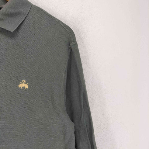 ブルックスブラザーズ BROOKS BROTHERS ロゴ刺繍 長袖 ポロシャツ メンズ M