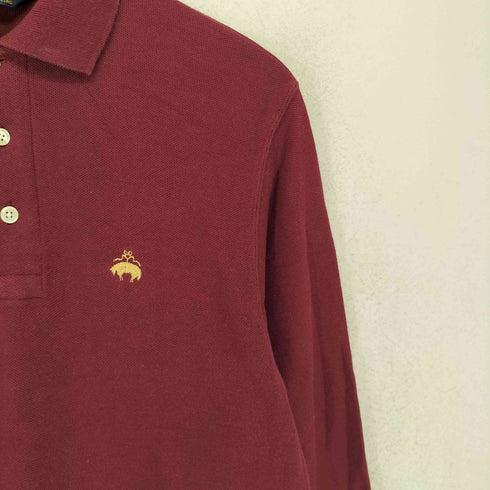 ブルックスブラザーズ BROOKS BROTHERS ロゴ刺繍 長袖 ポロシャツ メンズ S