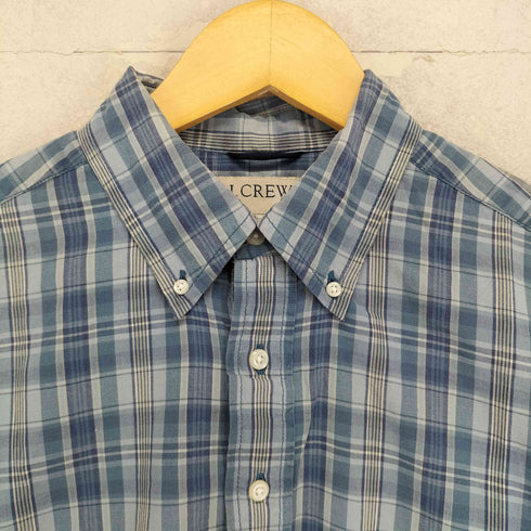 ジェイクルー J.CREW チェック柄 ハーフボタン 半袖 シャツ メンズ S