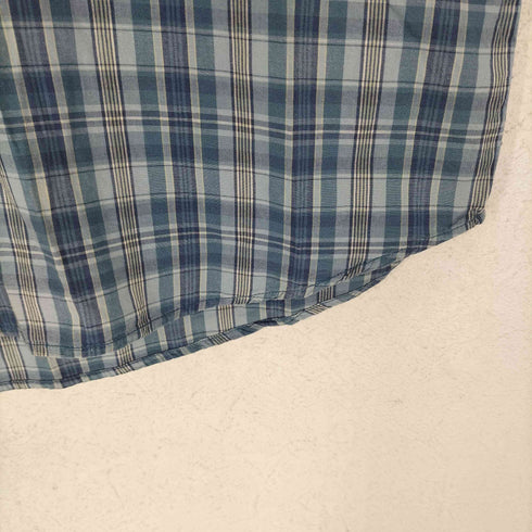 ジェイクルー J.CREW チェック柄 ハーフボタン 半袖 シャツ メンズ S