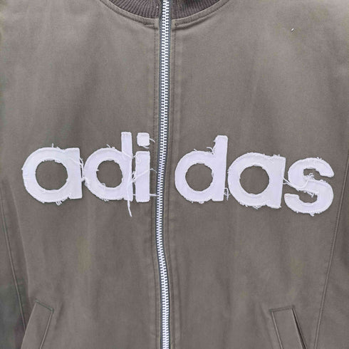 アディダス adidas 00s ワッペン 3ライン ハイネック トラックジャケット レディース O