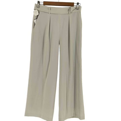 ユナイテッドアローズグリーンレーベルリラクシング UNITED ARROWS green label relaxing 手洗い可能 パウダリードレープ D ワイドパンツ レディース 40