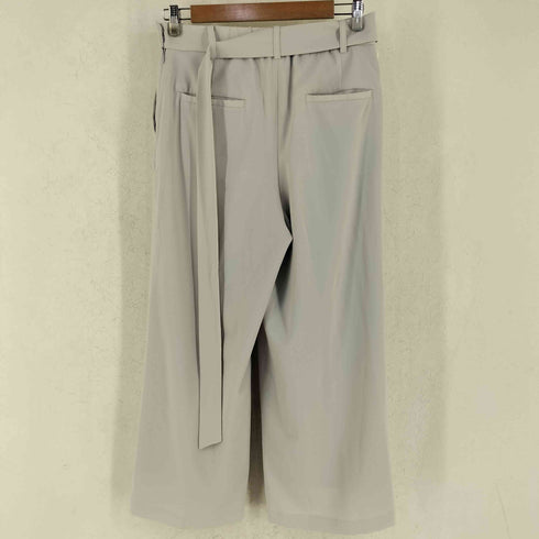 ユナイテッドアローズグリーンレーベルリラクシング UNITED ARROWS green label relaxing 手洗い可能 パウダリードレープ D ワイドパンツ レディース 40