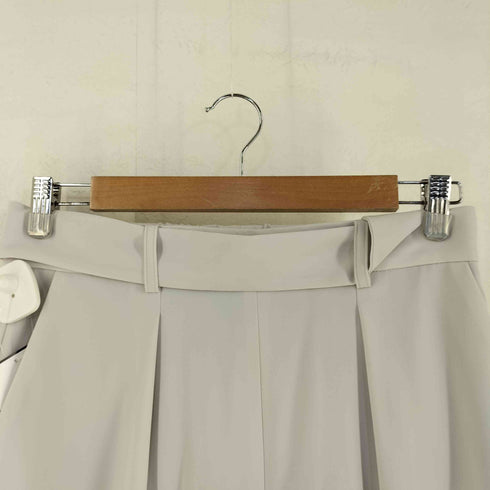ユナイテッドアローズグリーンレーベルリラクシング UNITED ARROWS green label relaxing 手洗い可能 パウダリードレープ D ワイドパンツ レディース 40