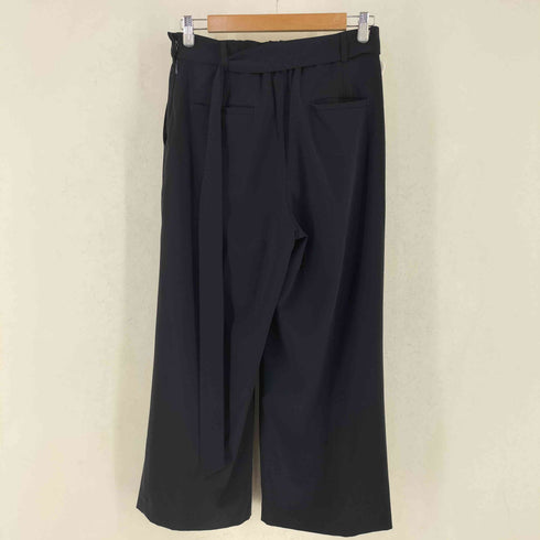 ユナイテッドアローズグリーンレーベルリラクシング UNITED ARROWS green label relaxing 手洗い可能 パウダリードレープ D ワイドパンツ レディース 40