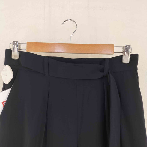 ユナイテッドアローズグリーンレーベルリラクシング UNITED ARROWS green label relaxing 手洗い可能 パウダリードレープ D ワイドパンツ レディース 40