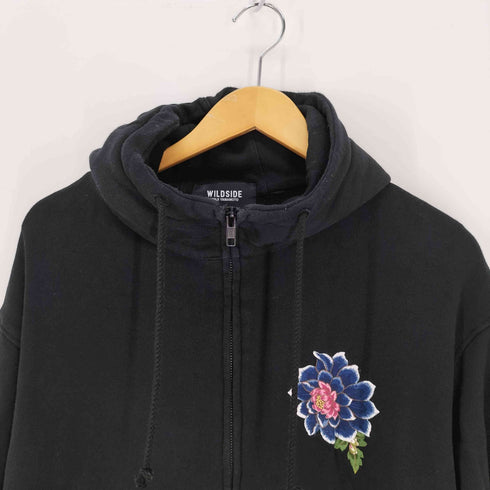 ワイルドサイドヨウジヤマモト WILDSIDE YOHJI YAMAMOTO Embroidery Zip Hoodie メンズ JPN:3
