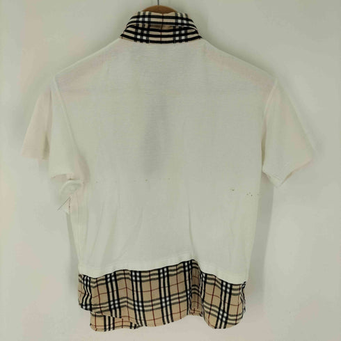バーバリー BURBERRY ノバチェック フェイクレイヤード ポロシャツ レディース 150A