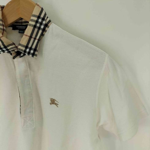 バーバリー BURBERRY ノバチェック フェイクレイヤード ポロシャツ レディース 150A