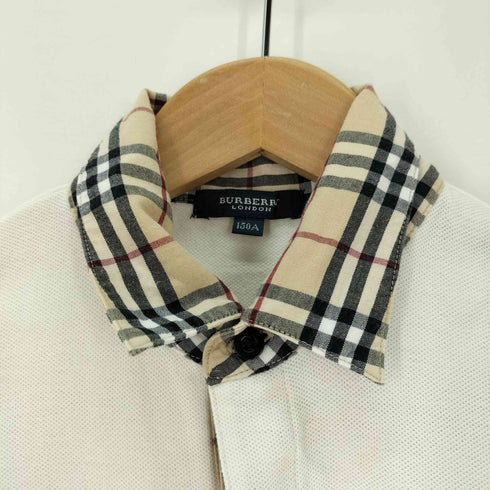バーバリー BURBERRY ノバチェック フェイクレイヤード ポロシャツ レディース 150A