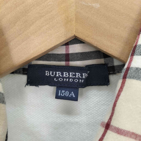 バーバリー BURBERRY ノバチェック フェイクレイヤード ポロシャツ レディース 150A