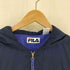 フィラ FILA 90s マカオ製 ナイロン フーデッド ジャケット メンズ L
