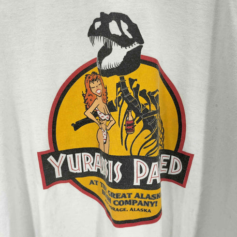 ジャージーズ JERZEES USA製 プリントデザイン クルーネック Tシャツ メンズ JPN:XL