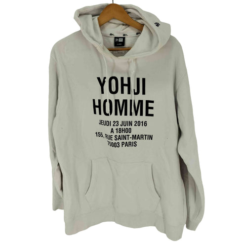 ヨウジヤマモトプールオム Yohji Yamamoto POUR HOMME HOODIE YY VISOR ADDRESS LOGO HM WHT アドレスロゴ プルオーバーフーディー メンズ JPN:5