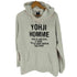 ヨウジヤマモトプールオム Yohji Yamamoto POUR HOMME HOODIE YY VISOR ADDRESS LOGO HM WHT アドレスロゴ プルオーバーフーディー メンズ JPN:5