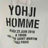 ヨウジヤマモトプールオム Yohji Yamamoto POUR HOMME HOODIE YY VISOR ADDRESS LOGO HM WHT アドレスロゴ プルオーバーフーディー メンズ JPN:5