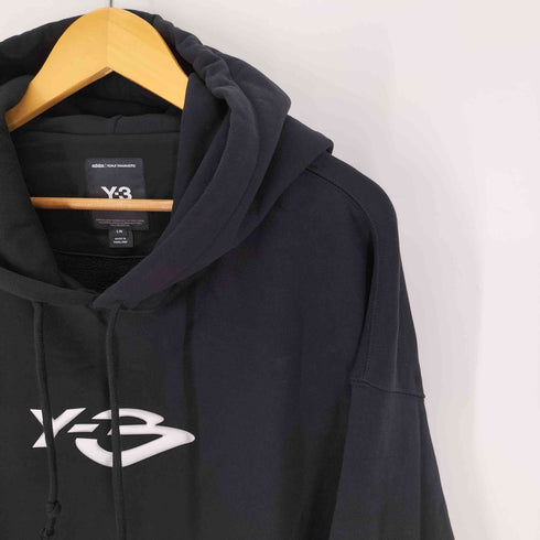 ワイスリー Y-3 FRENCH TERRY LIQUID LOGO HOODIE フレンチ テリー リキッド ロゴ フーディー メンズ JPN:L