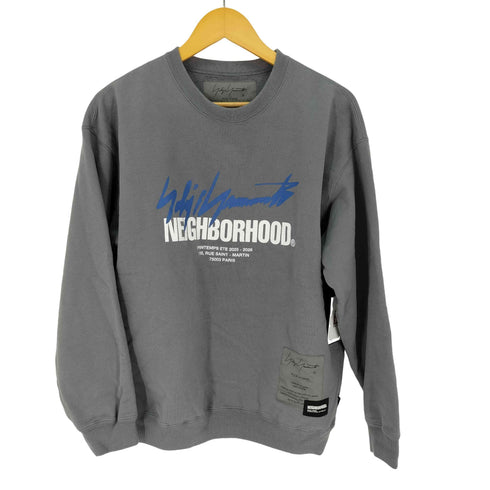 ヨウジヤマモトプールオム Yohji Yamamoto POUR HOMME SWEAT SHIRT LS グラフィックプリントスウェット メンズ JPN:M