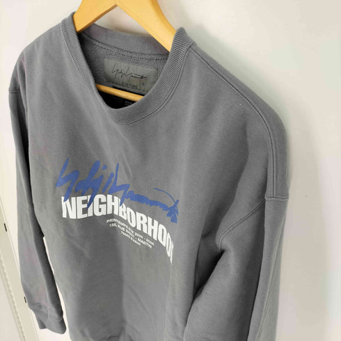 ヨウジヤマモトプールオム Yohji Yamamoto POUR HOMME SWEAT SHIRT LS グラフィックプリントスウェット メンズ JPN:M
