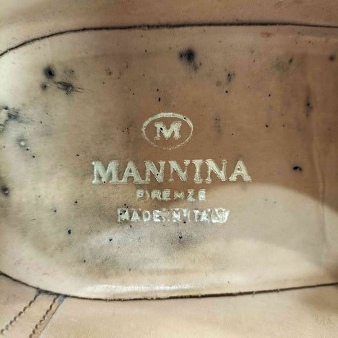MANNINA マンニーナ 内羽根 ストレートチップ ドレスシューズ 革靴 メンズ 8