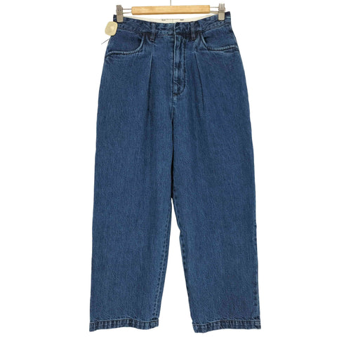 ファーラー FARAH タック ジップフライ ワイド デニム パンツ レディース 28