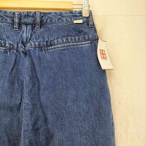 ファーラー FARAH タック ジップフライ ワイド デニム パンツ レディース 28