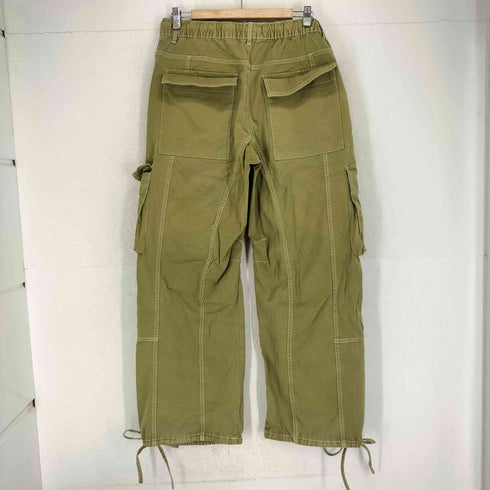 ザラ ZARA ステッチ デザイン ワイド カーゴパンツ レディース 38