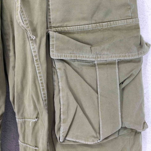 ザラ ZARA ステッチ デザイン ワイド カーゴパンツ レディース 38