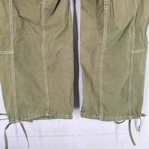 ザラ ZARA ステッチ デザイン ワイド カーゴパンツ レディース 38