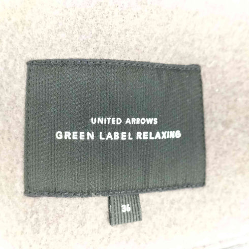 ユナイテッドアローズグリーンレーベルリラクシング UNITED ARROWS green label relaxing FFC S140’S リバーハーフ コート レディース 36