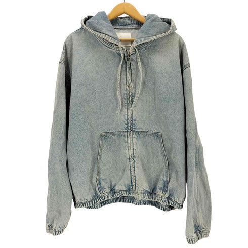 ザラ ZARA ウォッシュド フーデッド ジャケット メンズ XL