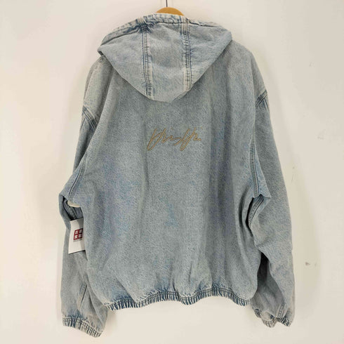 ザラ ZARA ウォッシュド フーデッド ジャケット メンズ XL