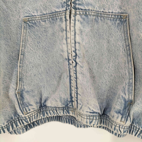 ザラ ZARA ウォッシュド フーデッド ジャケット メンズ XL